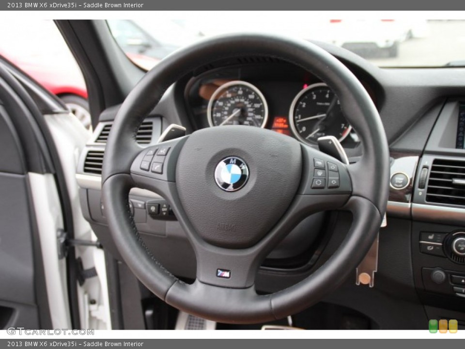 Saddle Brown Interior Steering Wheel for the 2013 BMW X6 xDrive35i #88305810