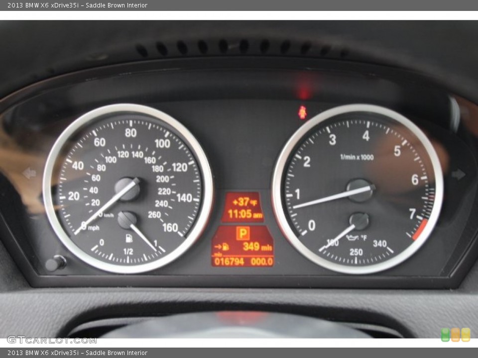 Saddle Brown Interior Gauges for the 2013 BMW X6 xDrive35i #88305861