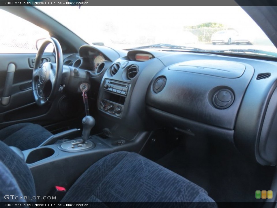 Black Interior Dashboard for the 2002 Mitsubishi Eclipse GT Coupe #88313134
