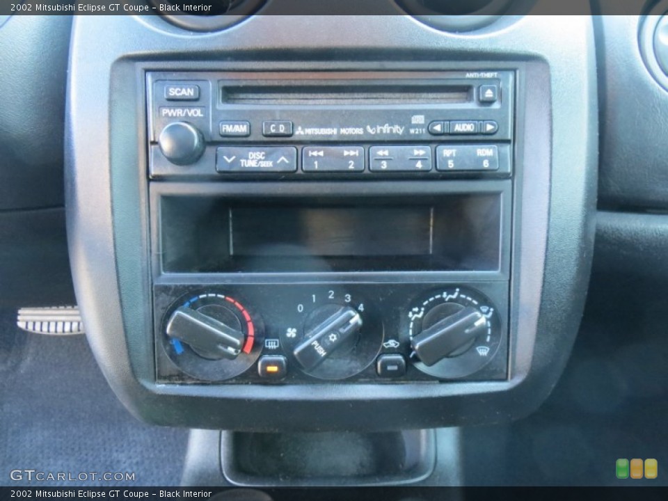 Black Interior Controls for the 2002 Mitsubishi Eclipse GT Coupe #88313401