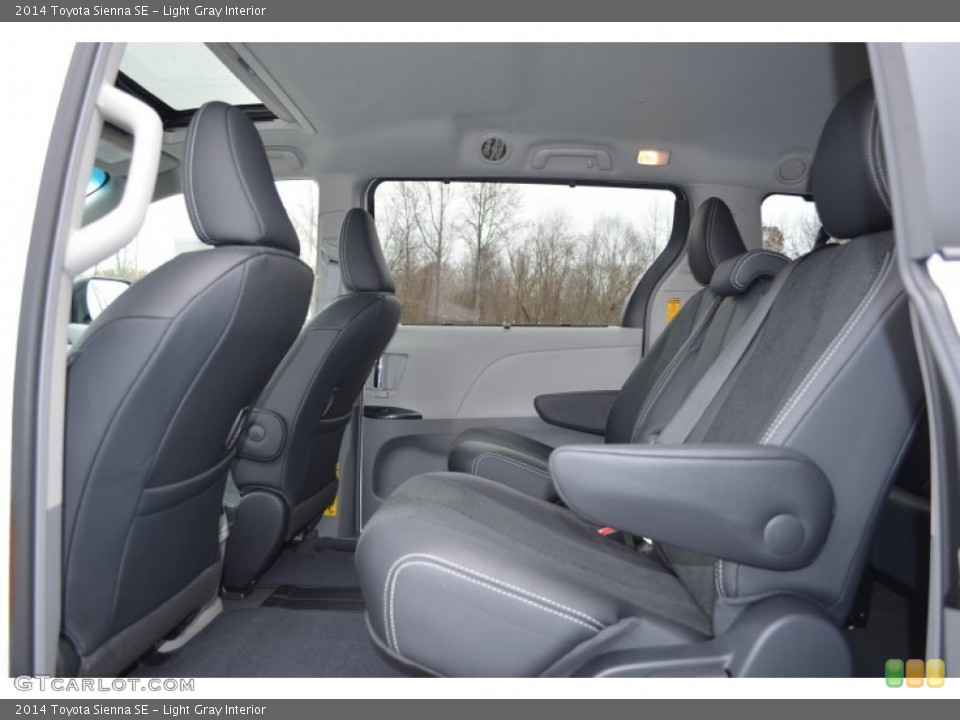Light Gray Interior Rear Seat for the 2014 Toyota Sienna SE #88315543