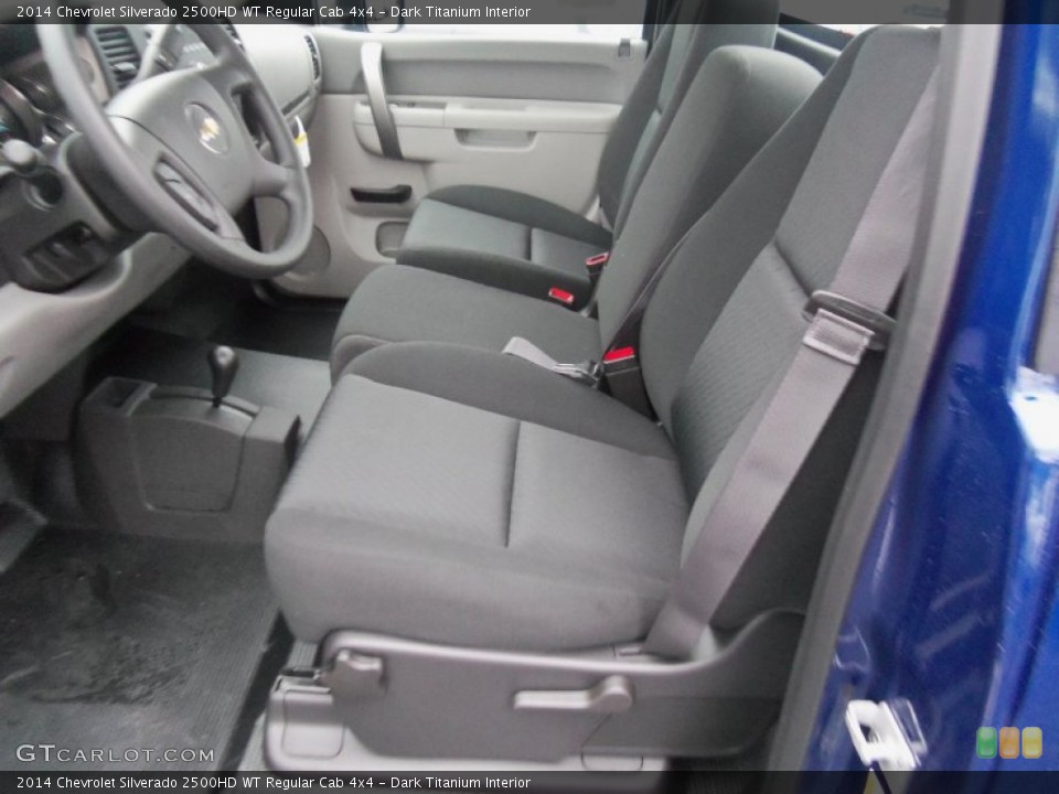 Dark Titanium Interior Front Seat for the 2014 Chevrolet Silverado 2500HD WT Regular Cab 4x4 #88317755