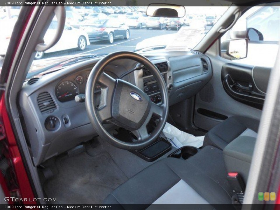 Medium Dark Flint Interior Prime Interior for the 2009 Ford Ranger XL Regular Cab #88317904