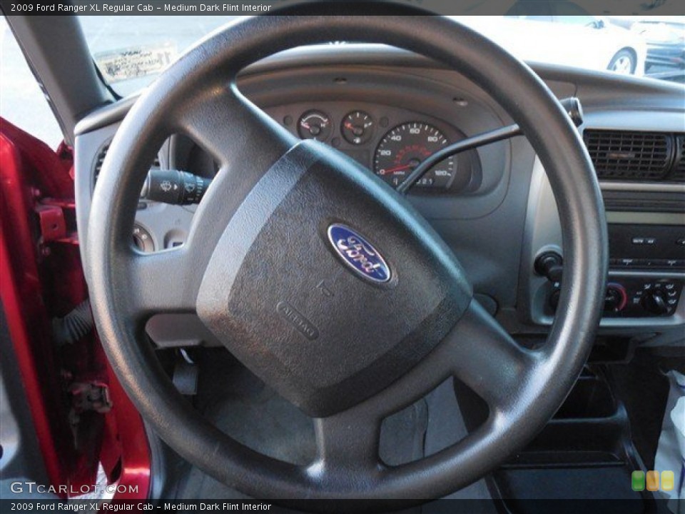 Medium Dark Flint Interior Steering Wheel for the 2009 Ford Ranger XL Regular Cab #88317970