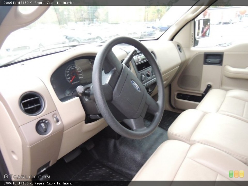 Tan Interior Prime Interior for the 2006 Ford F150 XL Regular Cab #88319752