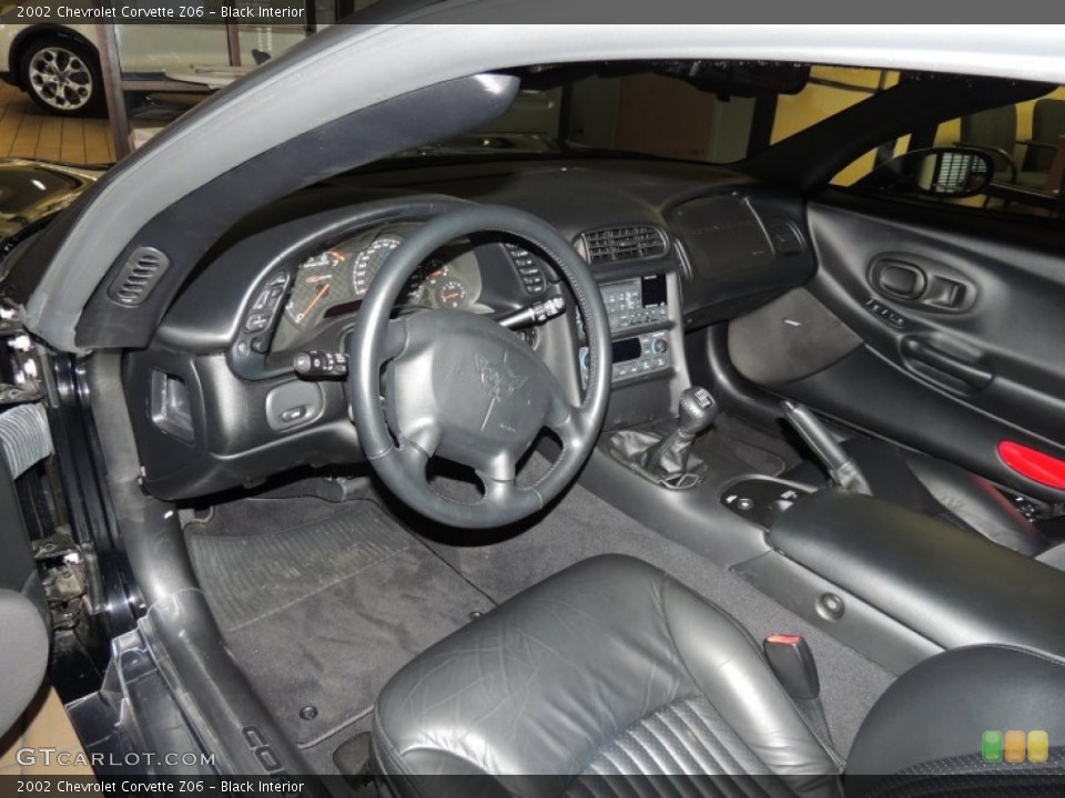 Black Interior Prime Interior for the 2002 Chevrolet Corvette Z06 #88320115
