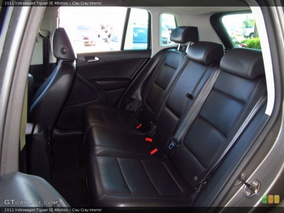 Clay Gray Interior Rear Seat for the 2011 Volkswagen Tiguan SE 4Motion #88320139