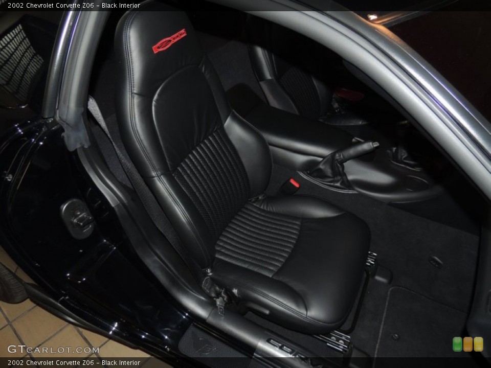 Black Interior Front Seat for the 2002 Chevrolet Corvette Z06 #88320169