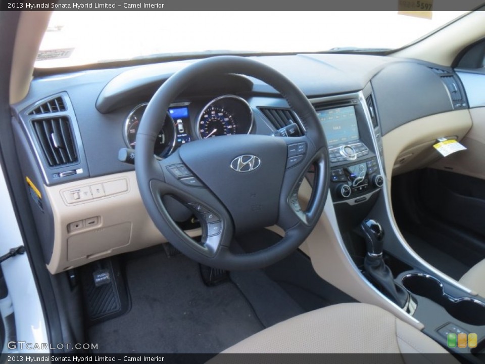 Camel Interior Prime Interior for the 2013 Hyundai Sonata Hybrid Limited #88322542
