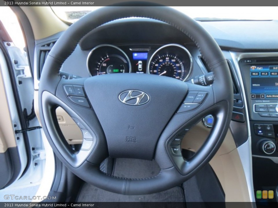 Camel Interior Steering Wheel for the 2013 Hyundai Sonata Hybrid Limited #88322650