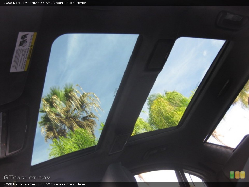 Black Interior Sunroof for the 2008 Mercedes-Benz S 65 AMG Sedan #88323280