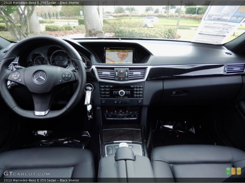 Black Interior Dashboard for the 2010 Mercedes-Benz E 350 Sedan #88323364