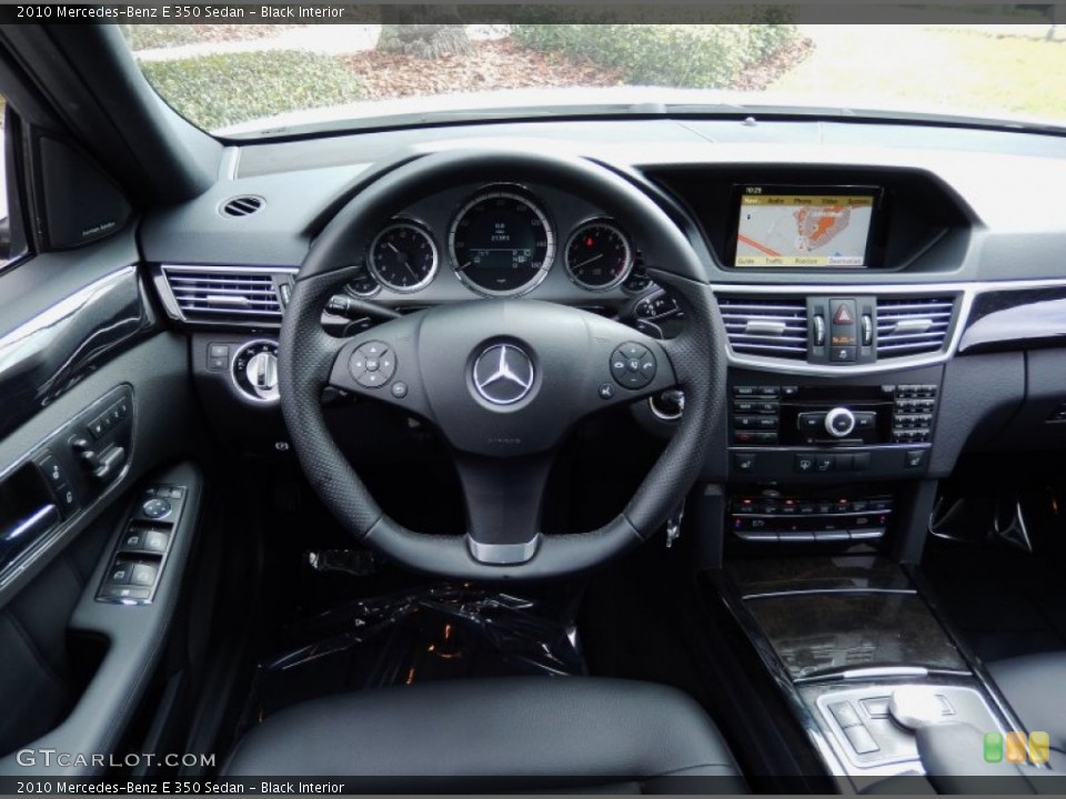 Black Interior Dashboard for the 2010 Mercedes-Benz E 350 Sedan #88323380