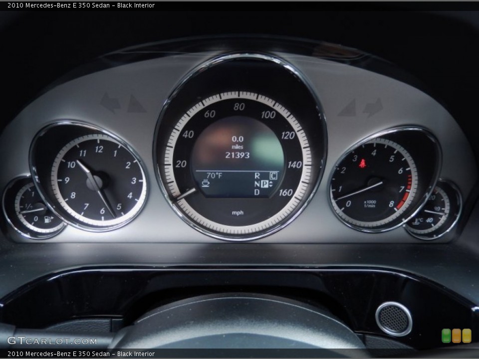 Black Interior Gauges for the 2010 Mercedes-Benz E 350 Sedan #88323392