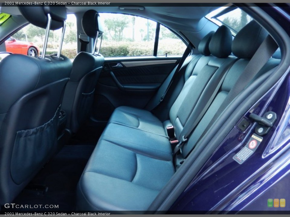 Charcoal Black Interior Rear Seat for the 2001 Mercedes-Benz C 320 Sedan #88324438