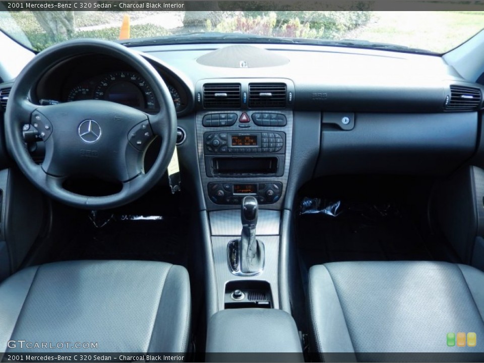 Charcoal Black Interior Dashboard for the 2001 Mercedes-Benz C 320 Sedan #88324510