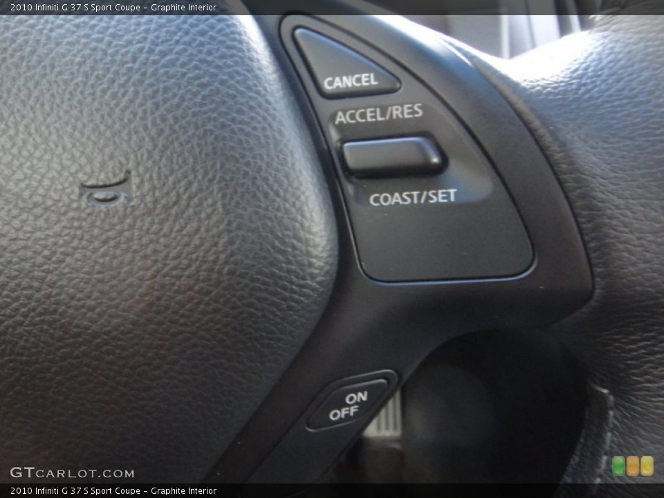 Graphite Interior Controls for the 2010 Infiniti G 37 S Sport Coupe #88325685