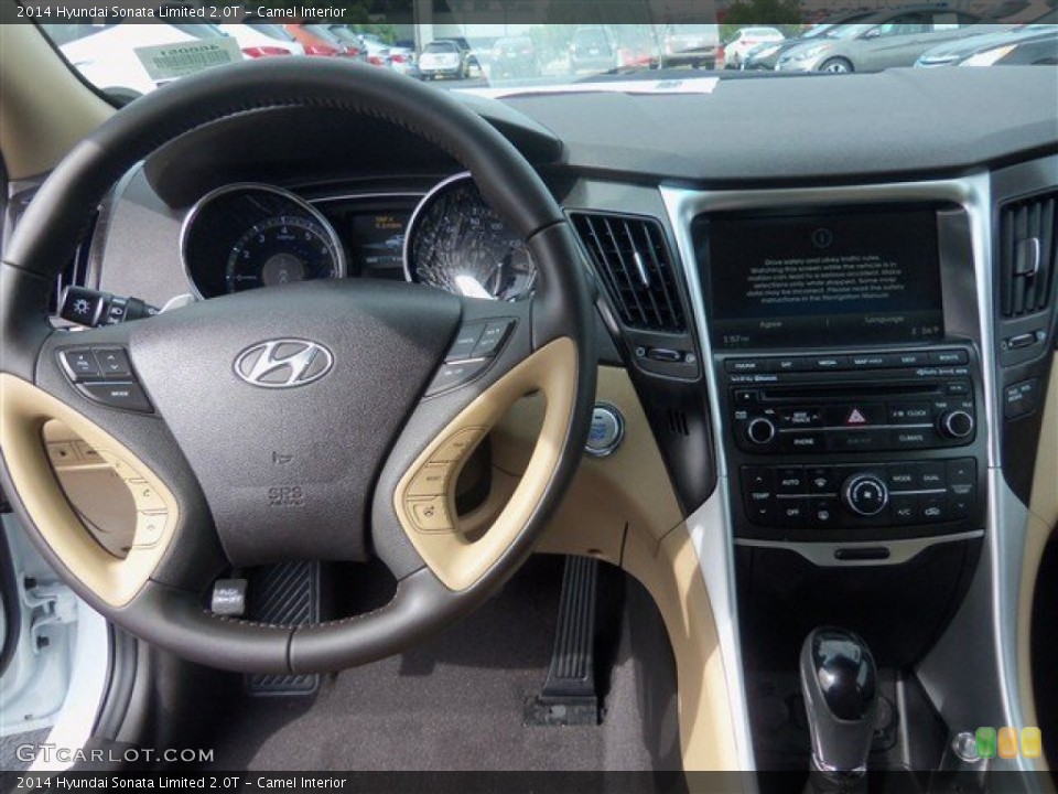 Camel Interior Steering Wheel for the 2014 Hyundai Sonata Limited 2.0T #88326841