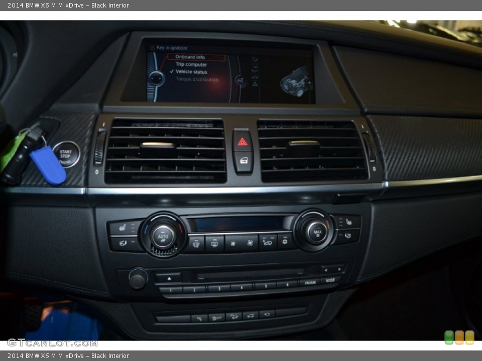 Black Interior Controls for the 2014 BMW X6 M M xDrive #88327447