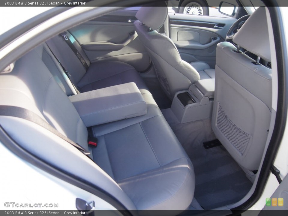 Grey Interior Rear Seat for the 2003 BMW 3 Series 325i Sedan #88327810
