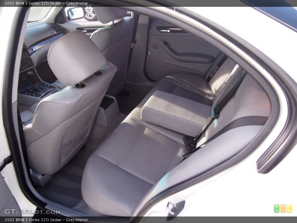 Grey Interior Rear Seat for the 2003 BMW 3 Series 325i Sedan #88327927