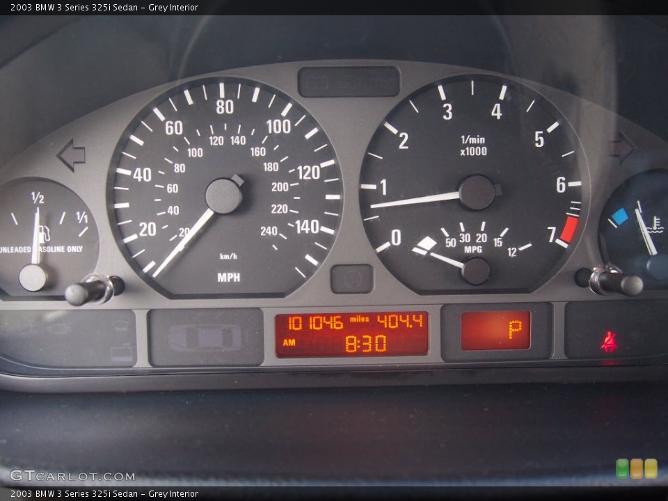 Grey Interior Gauges for the 2003 BMW 3 Series 325i Sedan #88328059