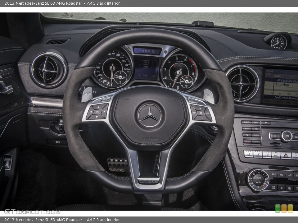 AMG Black Interior Steering Wheel for the 2013 Mercedes-Benz SL 63 AMG Roadster #88328086