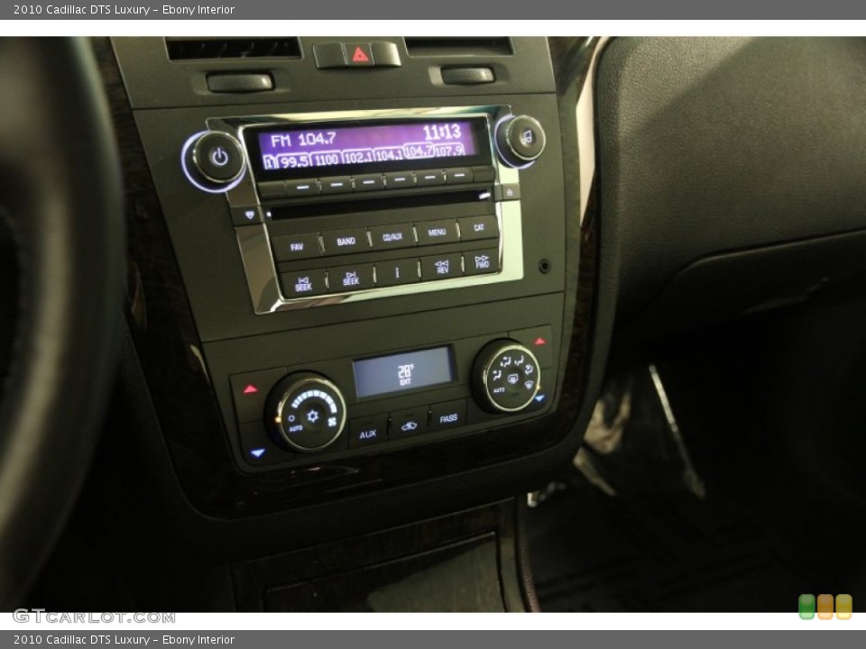Ebony Interior Controls for the 2010 Cadillac DTS Luxury #88329079