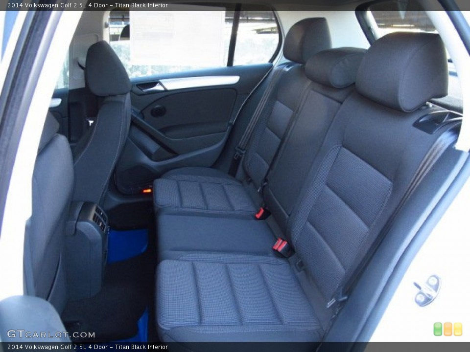 Titan Black Interior Rear Seat for the 2014 Volkswagen Golf 2.5L 4 Door #88331763