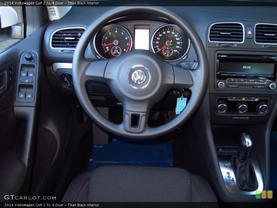 Titan Black Interior Steering Wheel for the 2014 Volkswagen Golf 2.5L 4 Door #88331779