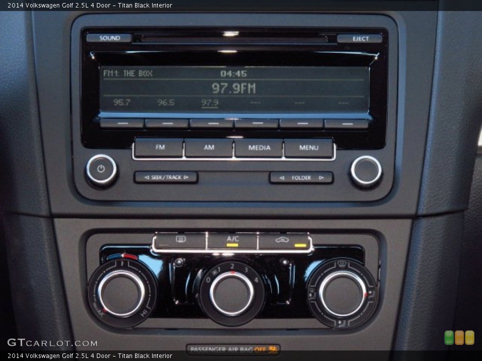 Titan Black Interior Audio System for the 2014 Volkswagen Golf 2.5L 4 Door #88331872