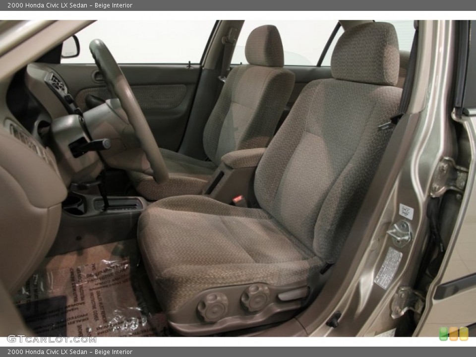 Beige Interior Front Seat for the 2000 Honda Civic LX Sedan #88332421