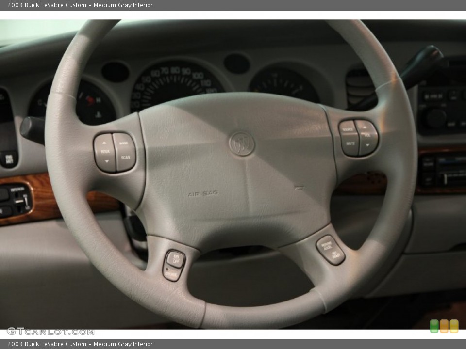 Medium Gray Interior Steering Wheel for the 2003 Buick LeSabre Custom #88333594