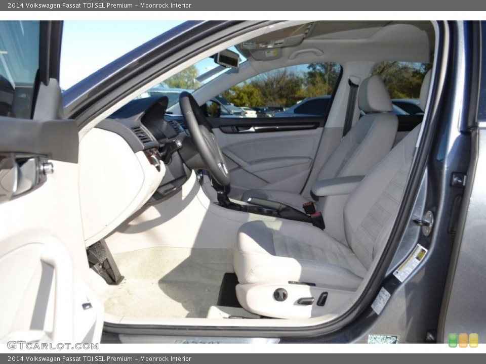 Moonrock Interior Front Seat for the 2014 Volkswagen Passat TDI SEL Premium #88340408