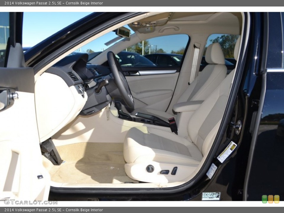 Cornsilk Beige Interior Front Seat for the 2014 Volkswagen Passat 2.5L SE #88340992