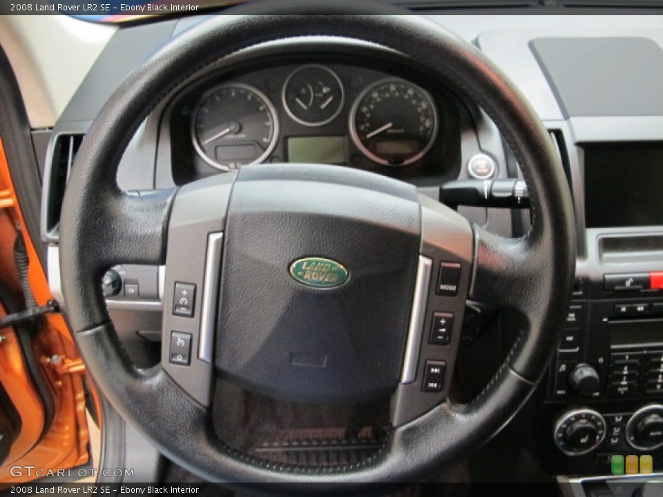 Ebony Black Interior Steering Wheel for the 2008 Land Rover LR2 SE #88342003