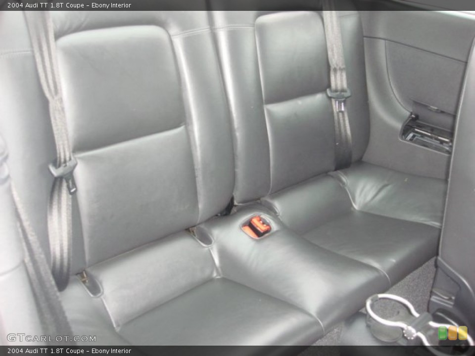 Ebony Interior Rear Seat for the 2004 Audi TT 1.8T Coupe #88345279