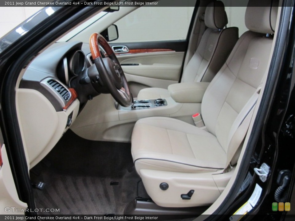 Dark Frost Beige/Light Frost Beige Interior Front Seat for the 2011 Jeep Grand Cherokee Overland 4x4 #88346470