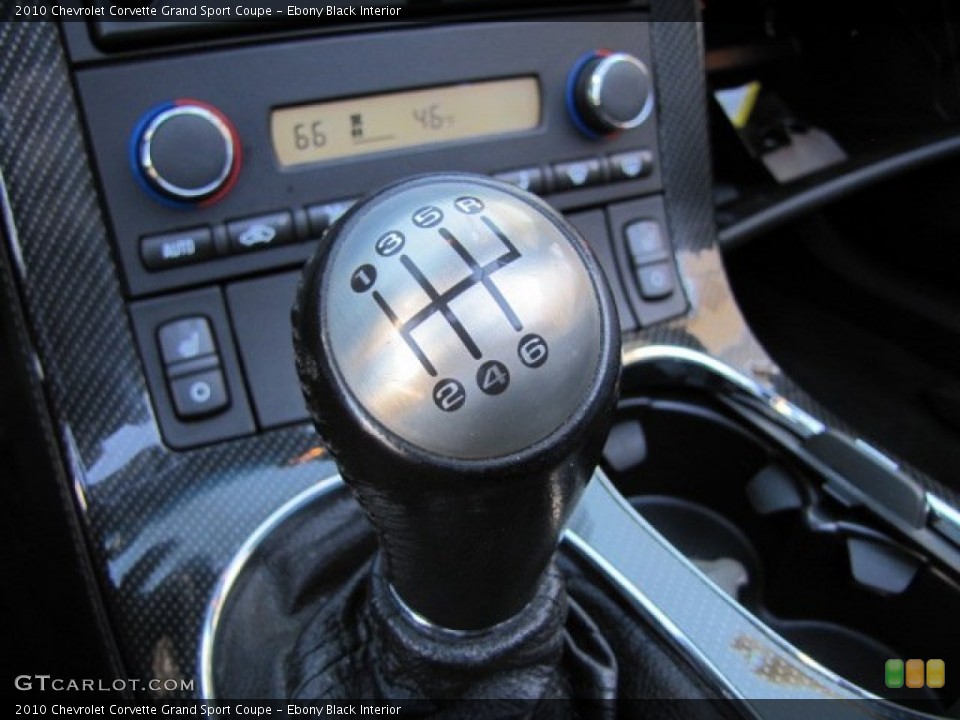 Ebony Black Interior Transmission for the 2010 Chevrolet Corvette Grand Sport Coupe #88347601