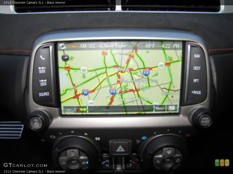 Black Interior Navigation for the 2013 Chevrolet Camaro ZL1 #88348576