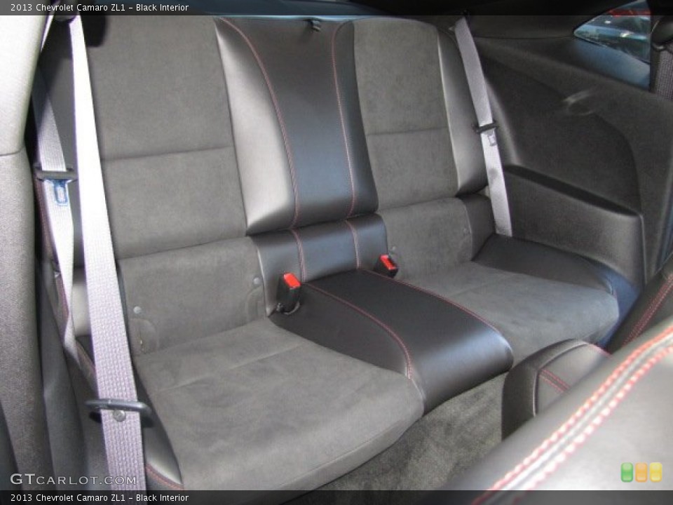 Black Interior Rear Seat for the 2013 Chevrolet Camaro ZL1 #88348612