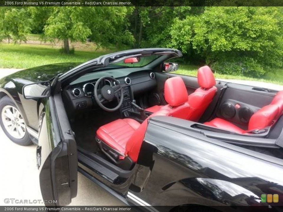 Red/Dark Charcoal 2006 Ford Mustang Interiors