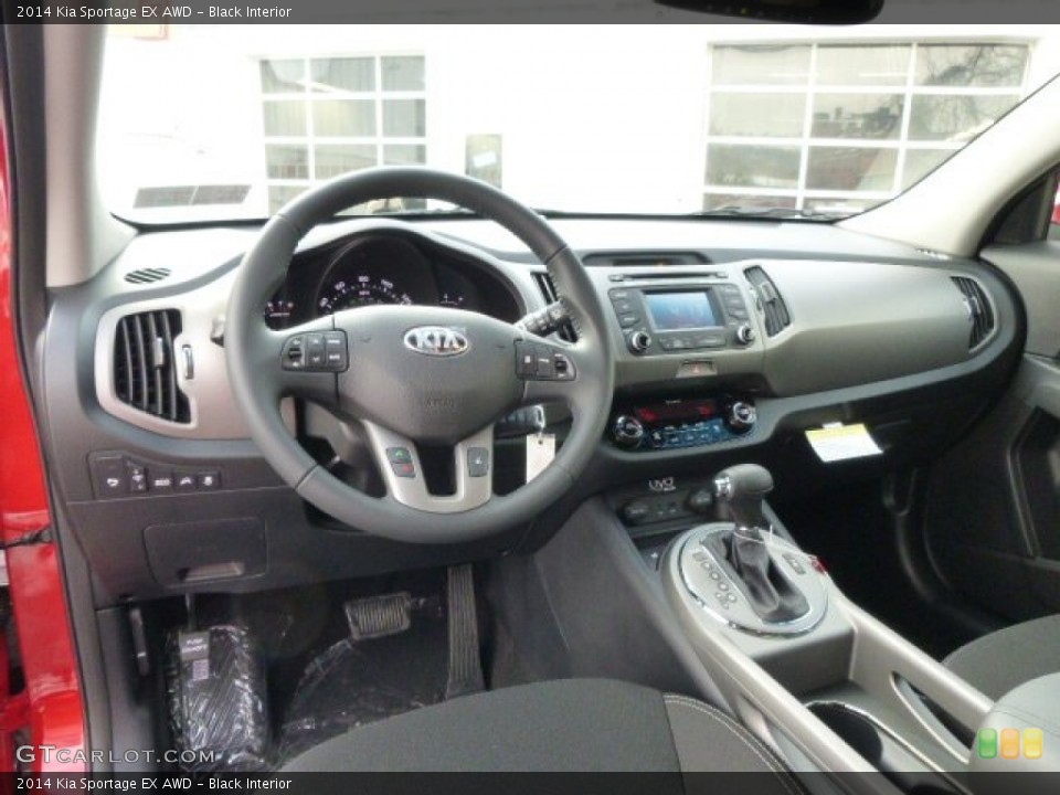 Black Interior Prime Interior for the 2014 Kia Sportage EX AWD #88351448