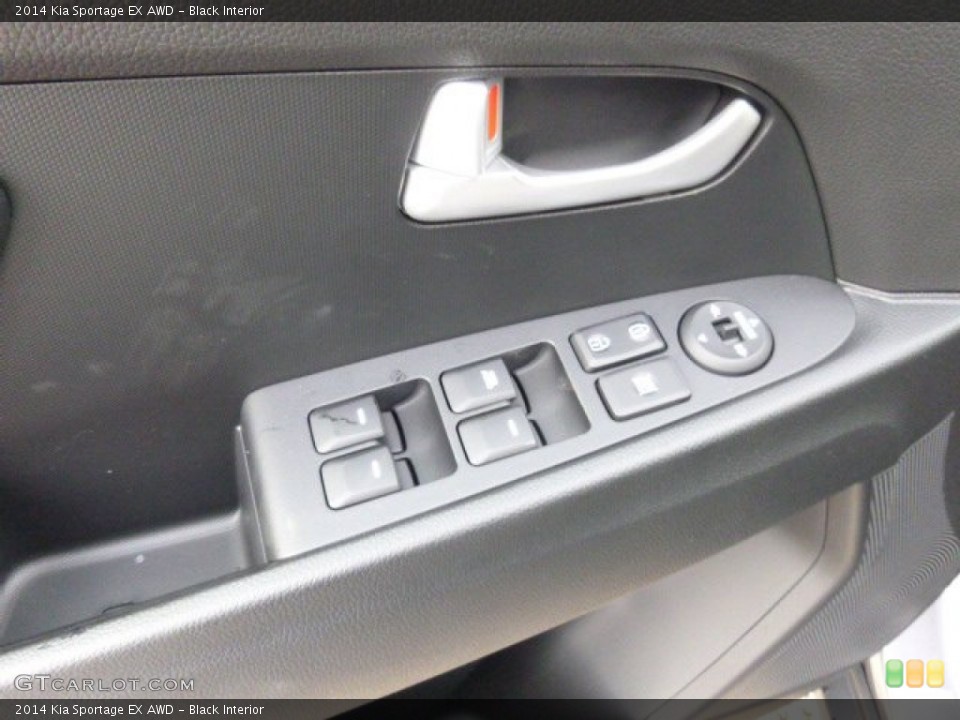 Black Interior Controls for the 2014 Kia Sportage EX AWD #88352277