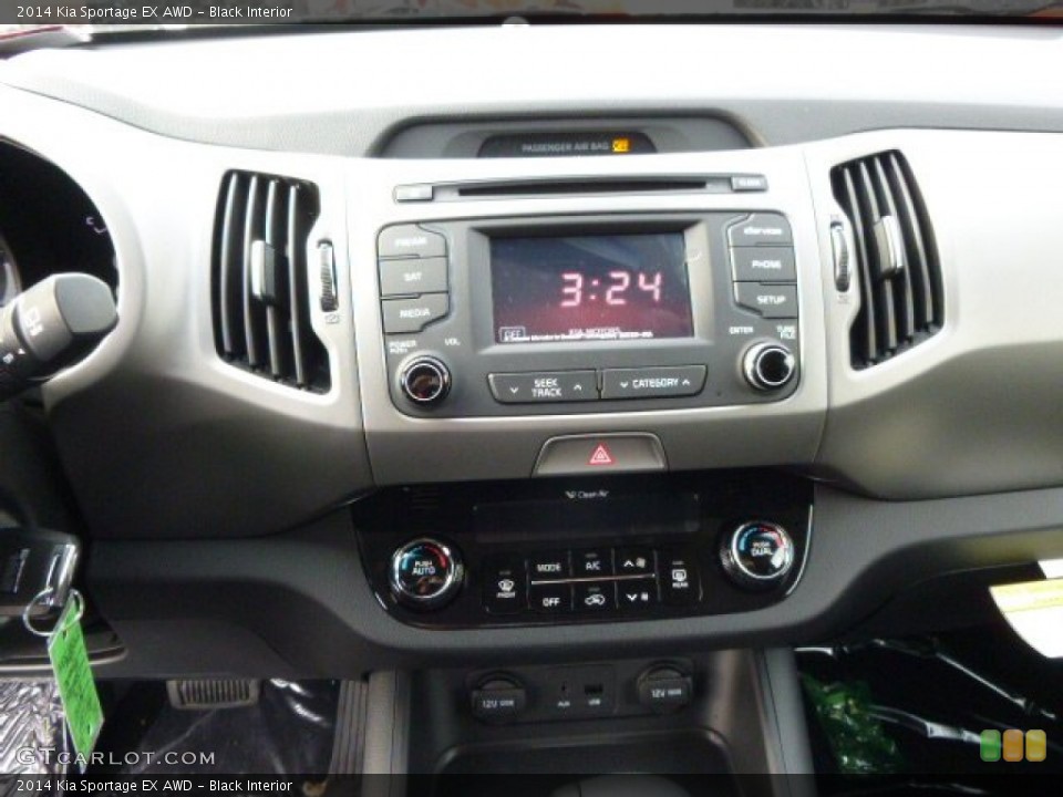 Black Interior Controls for the 2014 Kia Sportage EX AWD #88352325