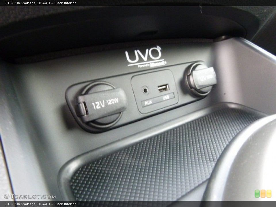 Black Interior Controls for the 2014 Kia Sportage EX AWD #88352414