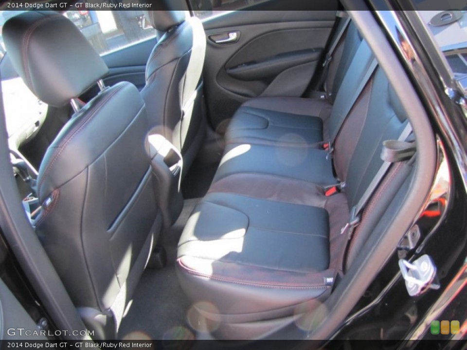 GT Black/Ruby Red Interior Rear Seat for the 2014 Dodge Dart GT #88363841