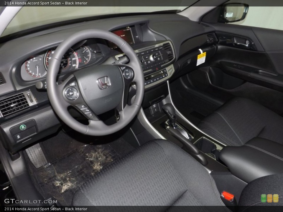 Black Interior Prime Interior for the 2014 Honda Accord Sport Sedan #88366781