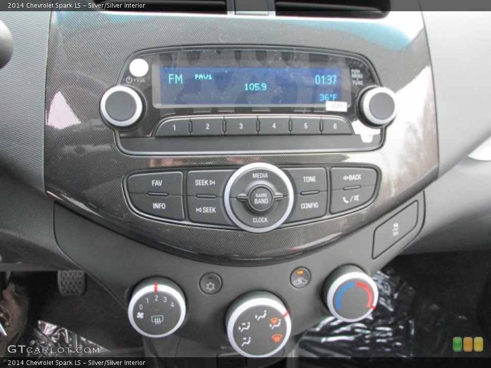 Silver/Silver Interior Controls for the 2014 Chevrolet Spark LS #88370612