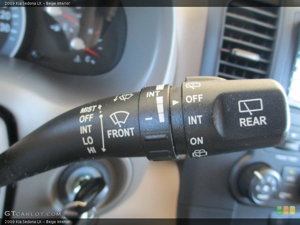 Beige Interior Controls for the 2009 Kia Sedona LX #88371000